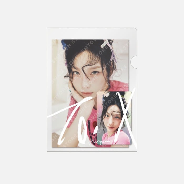 GIRLS' GENERATION 少女時代 TAEYEON The 5TH Mini Album "To. X" 官方周邊 閃卡+寫真小卡套組