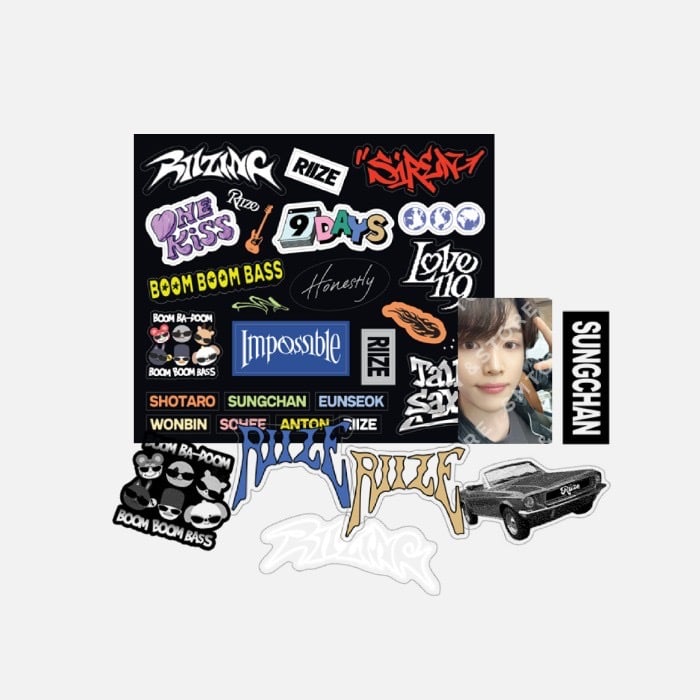 RIIZE The 1st Mini Album 官方周邊 裝飾貼紙套組