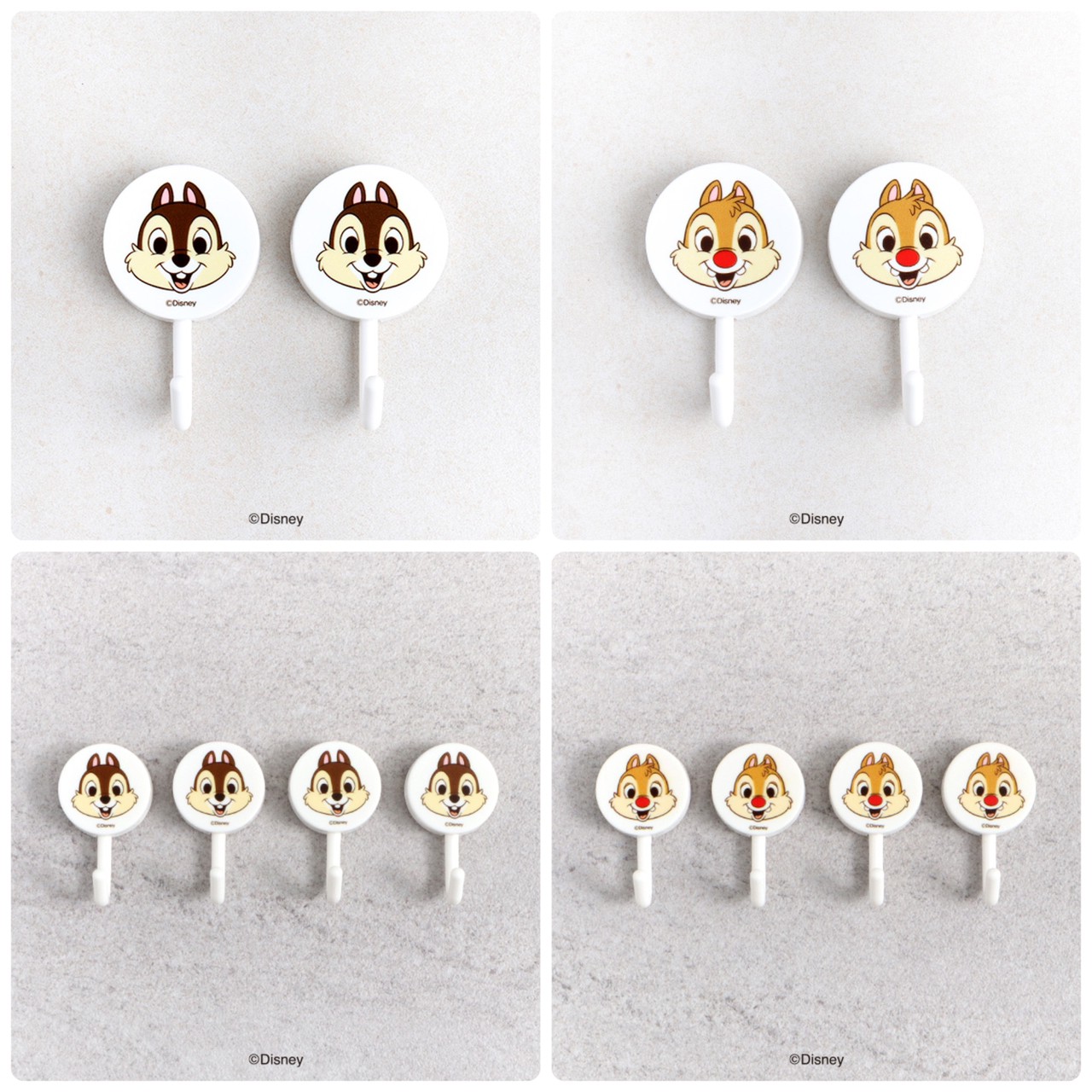 韓國大創 X 迪士尼聯名 奇奇蒂蒂家族 自黏掛勾