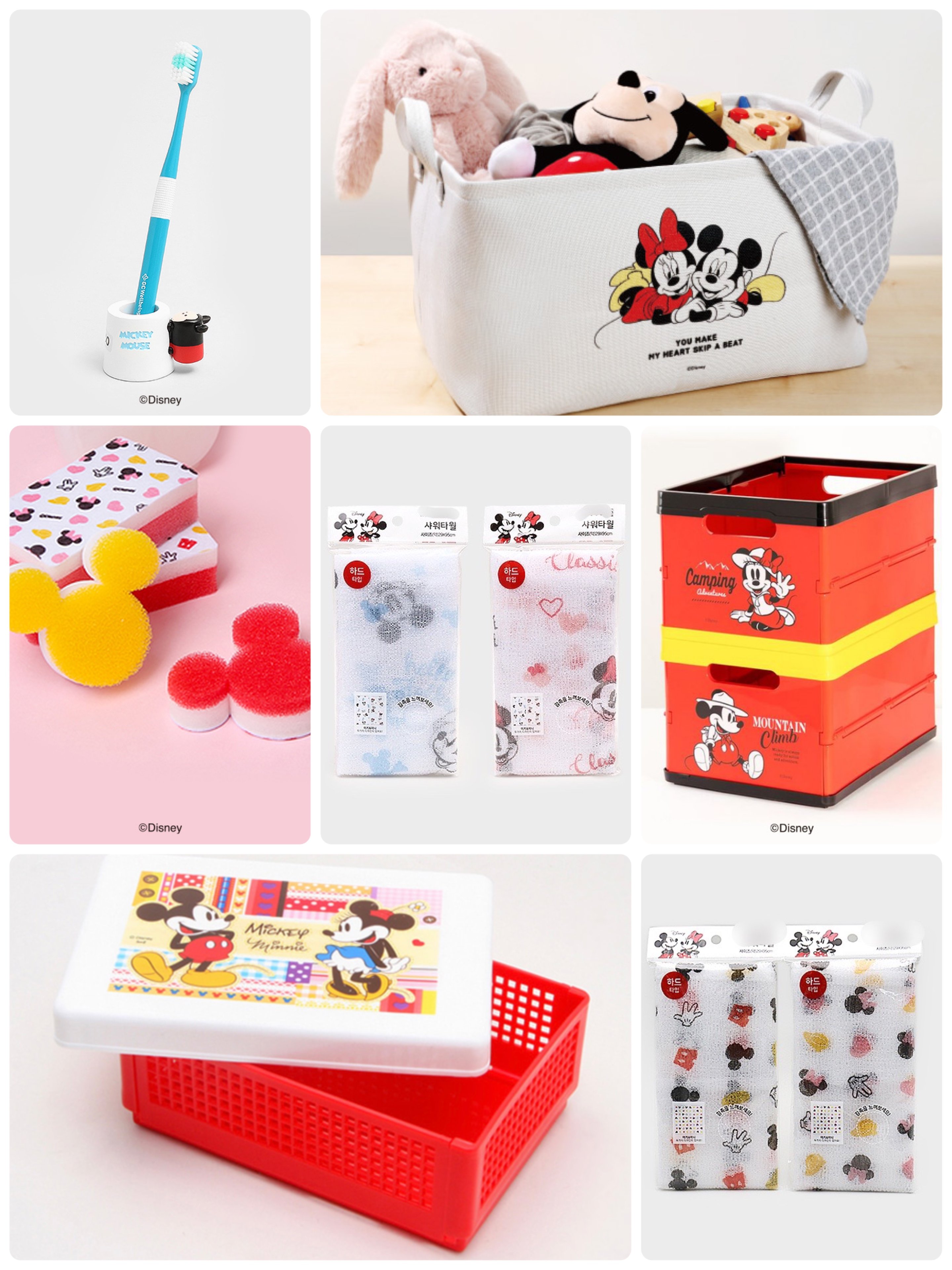 韓國大創 X 迪士尼聯名 米奇家族  居家收納、衛浴用品