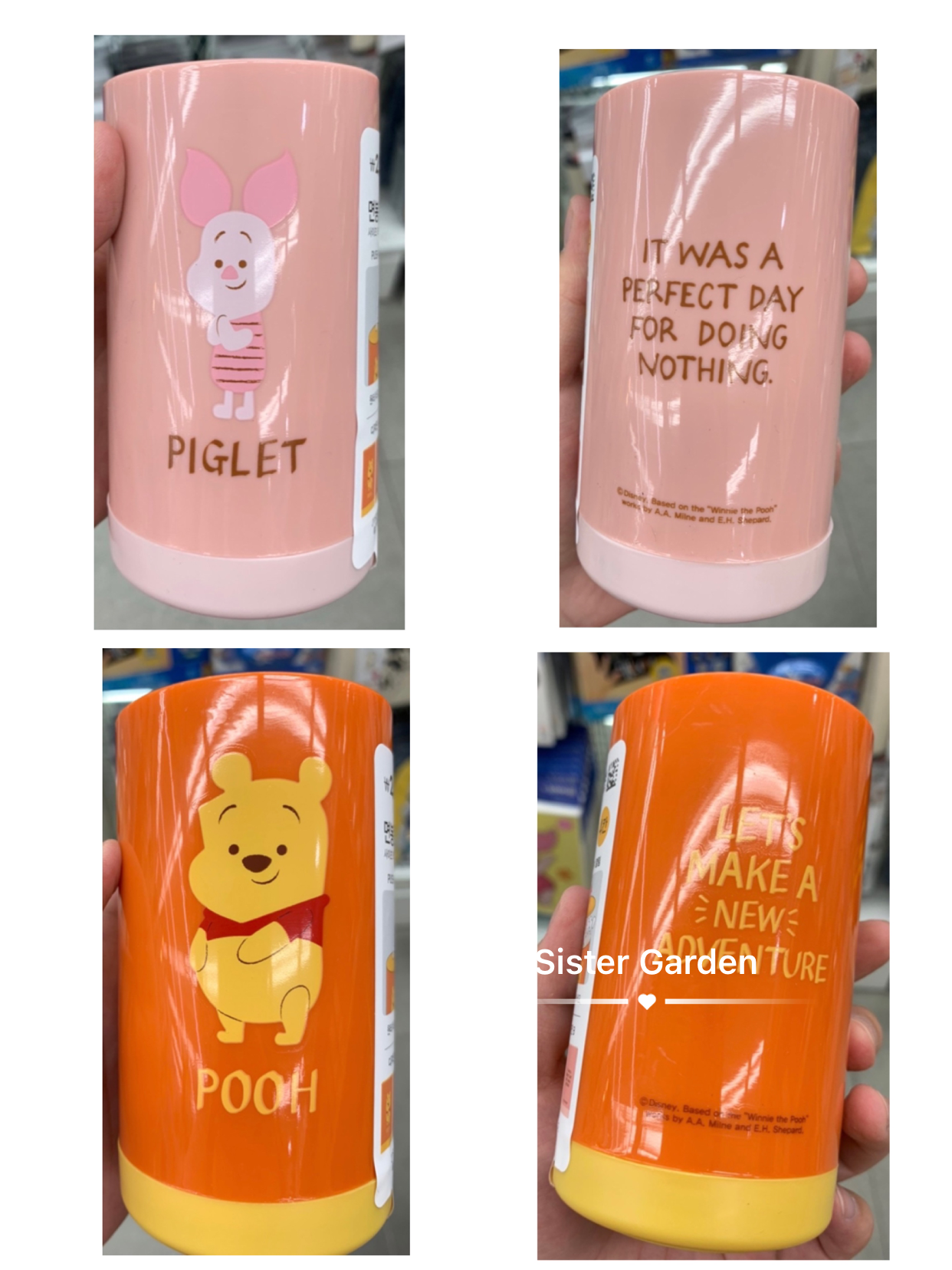 韓國大創 X 迪士尼聯名 小熊維尼家族 棉花棒收納罐