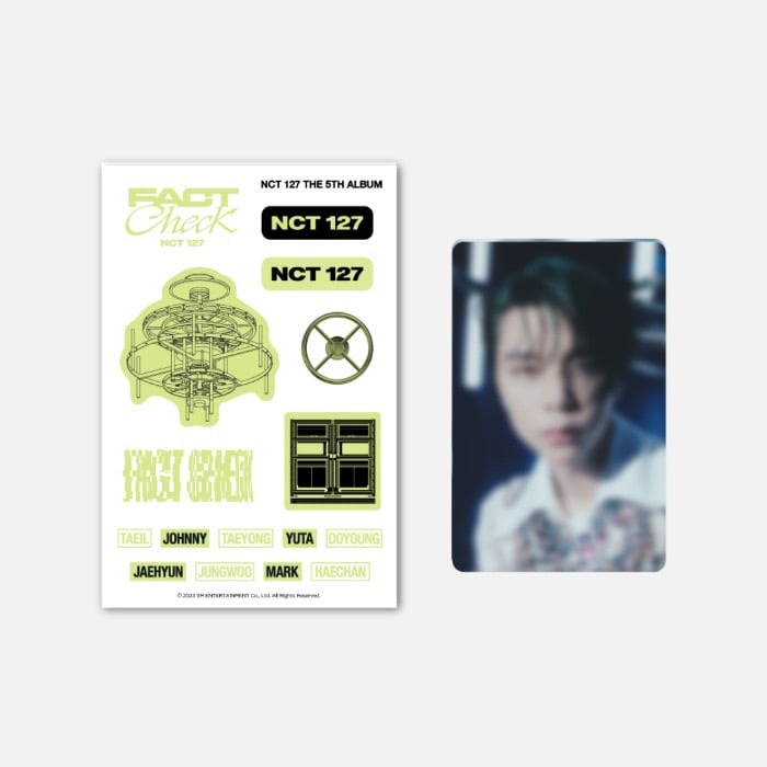 NCT 127  The 5th Album ‘Fact Check’ 第三波 官方周邊 夜光紋身貼紙