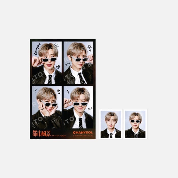 EXO CHANYEOL 2025LIVE TOUR 都市風景 官方周邊 4格寫真照套組