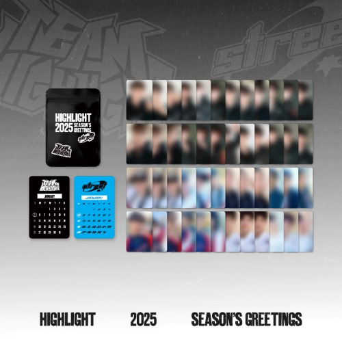 HIGHLIGHT 2025 SEASON'S GREETINGS 官方周邊 月曆寫真小卡套組