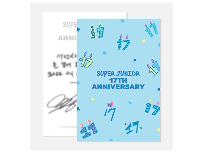 Super Junior 17週年紀念 官方紀念週邊 壓克力立牌&AR語音卡組