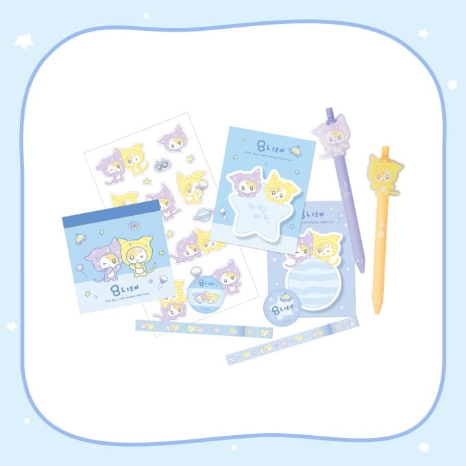 IU 快閃店 "Found at Eight" 官方周邊 文具套組