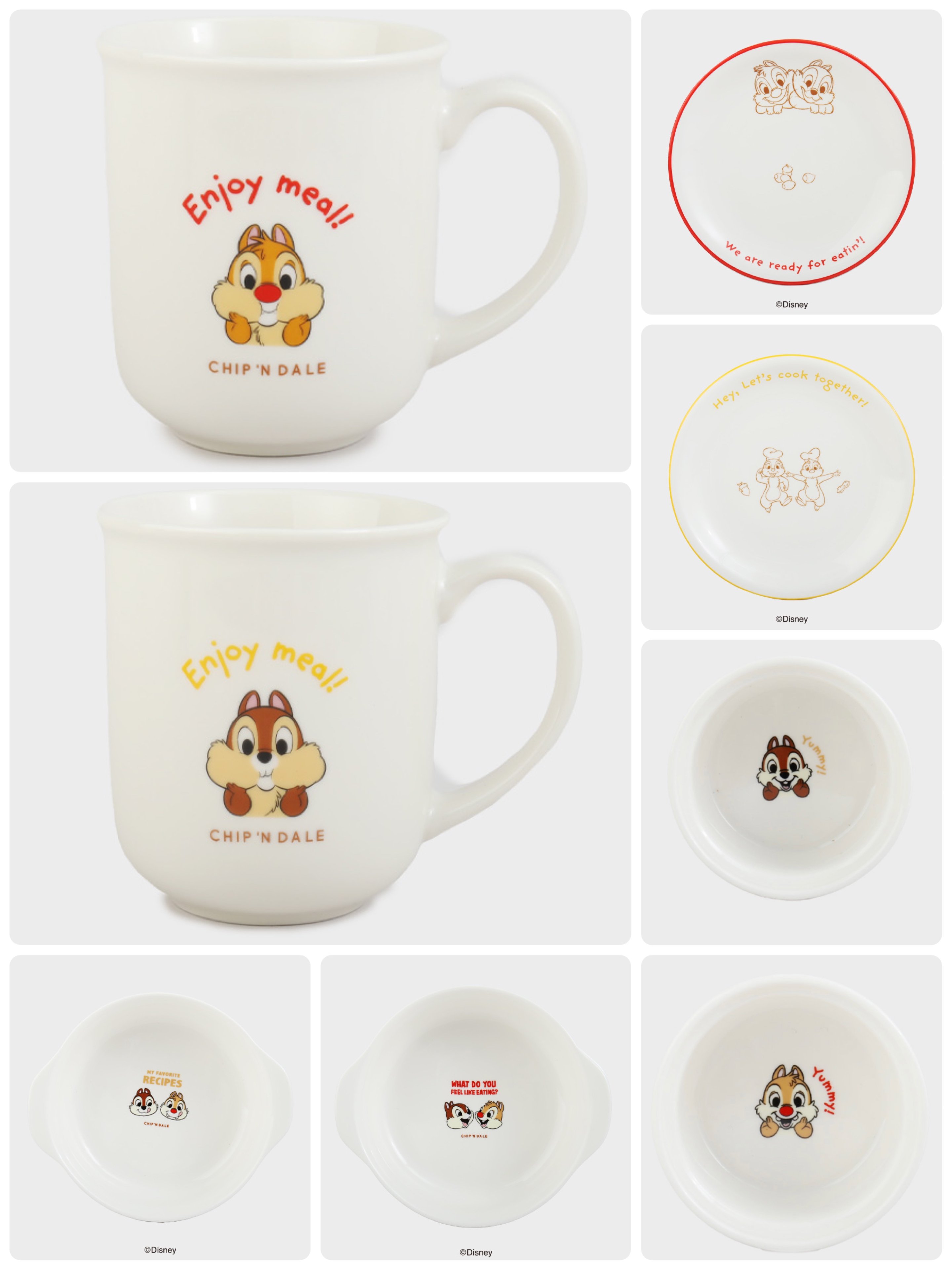 韓國大創 X 迪士尼聯名 奇奇蒂蒂家族 陶瓷餐碗/餐盤/馬克杯