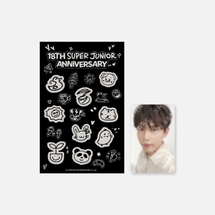 Super Junior 18週年 官方周邊 夜光貼紙