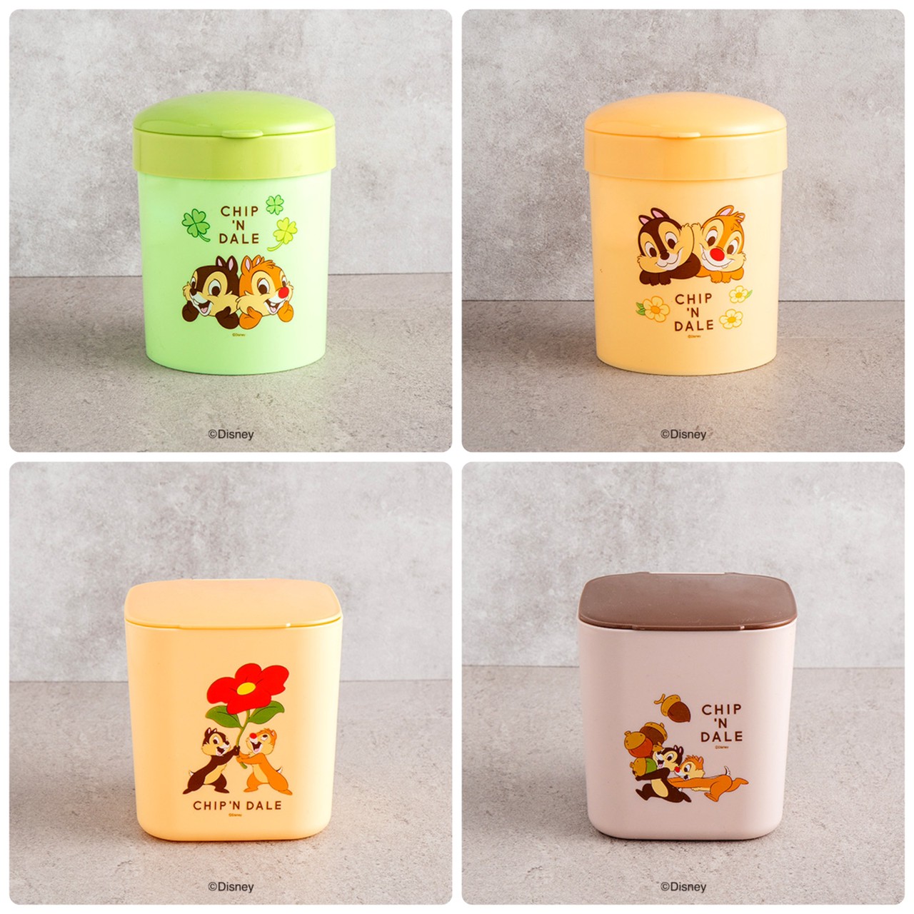 韓國大創 X 迪士尼聯名 奇奇蒂蒂家族 桌上型垃圾桶