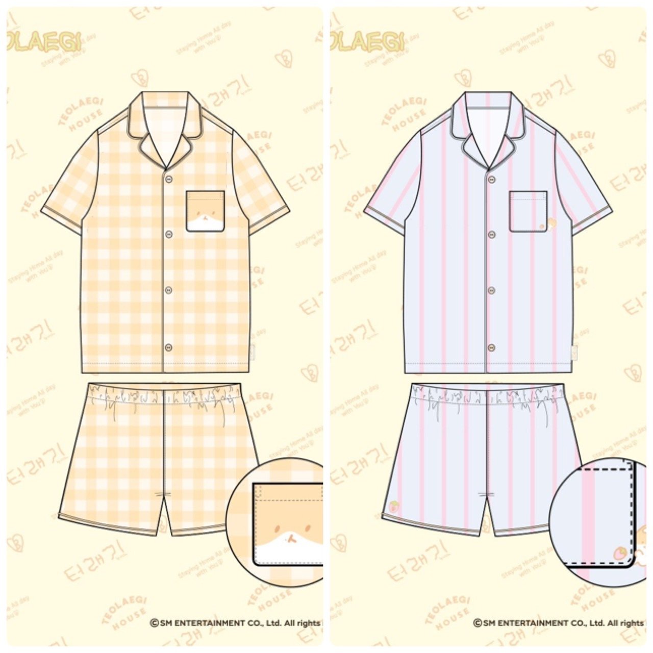 SPAO X TEOLAEGI 聯名款 短袖睡衣