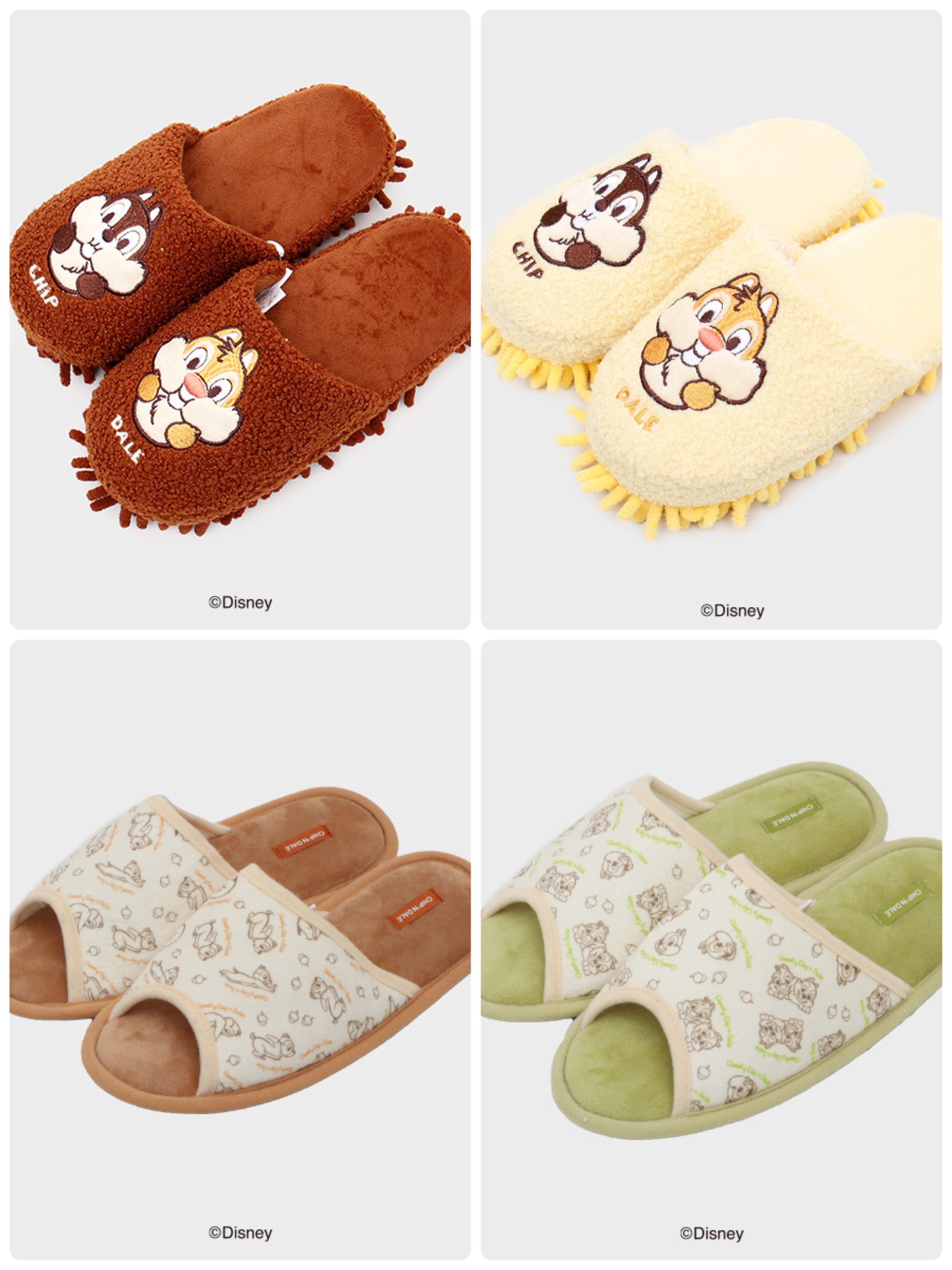 韓國大創 X 迪士尼聯名 奇奇蒂蒂家族 居家室內拖鞋/除塵拖鞋