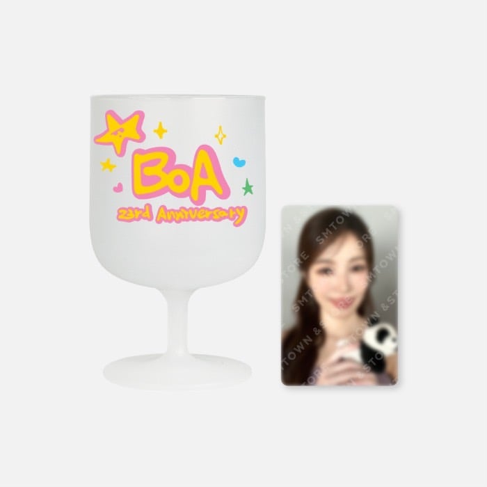 BoA 寶兒 23週年 官方周邊 塑膠紅酒杯套組