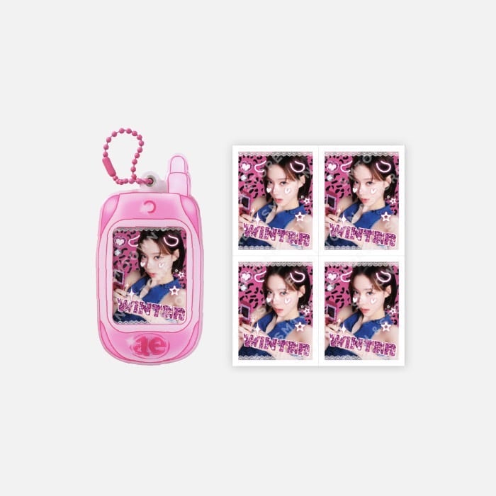 aespa 官方周邊 復古手機造型鑰匙圈套組