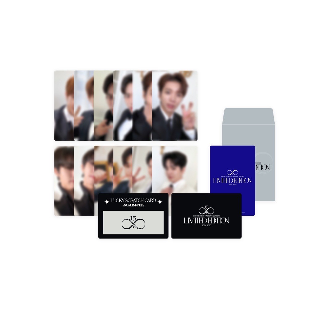 INFINITE 15週年演唱會 官方周邊 幸運刮刮卡套組 (隨機)