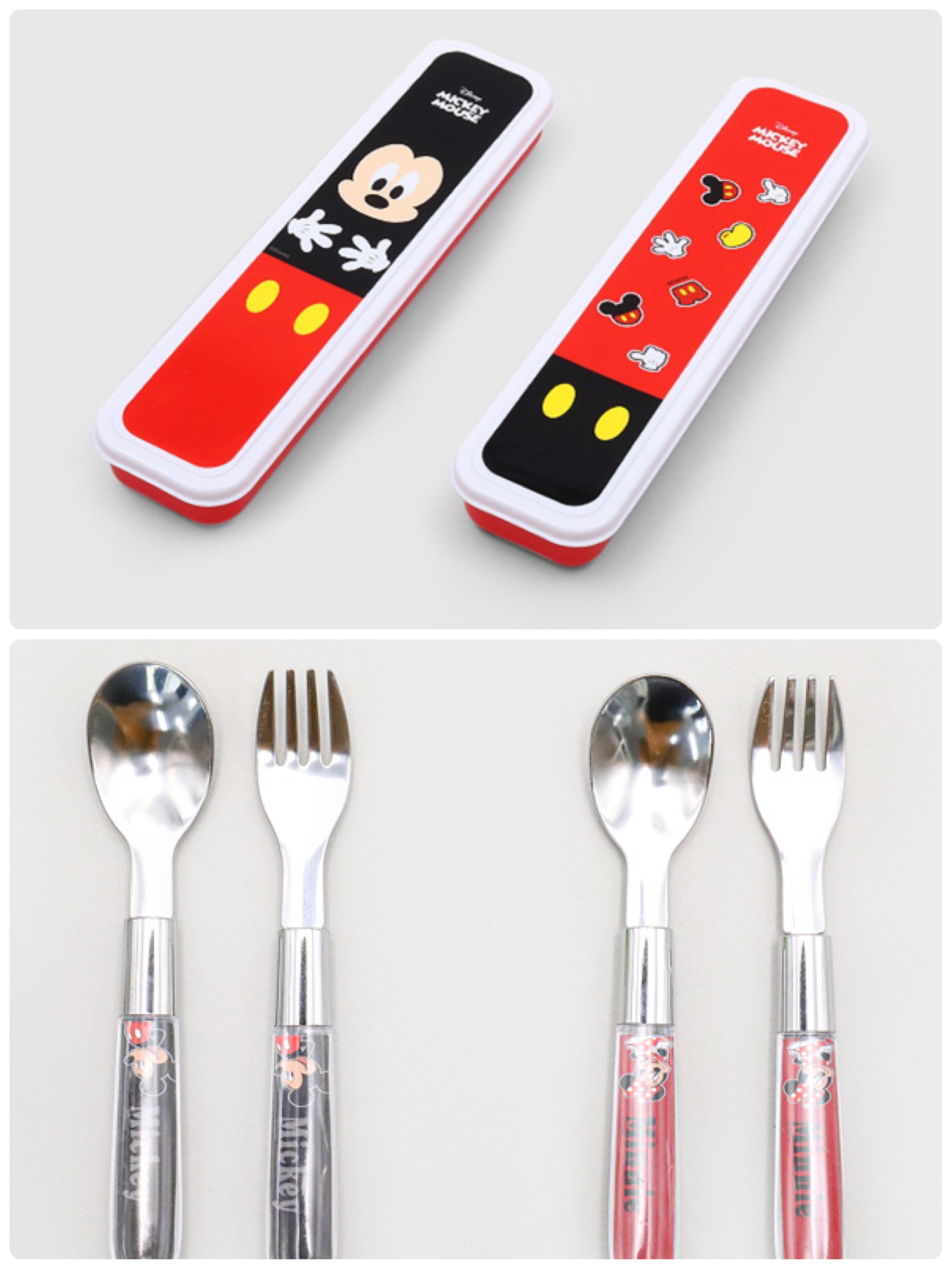 韓國大創 X 迪士尼聯名 米奇家族 餐具、餐具收納