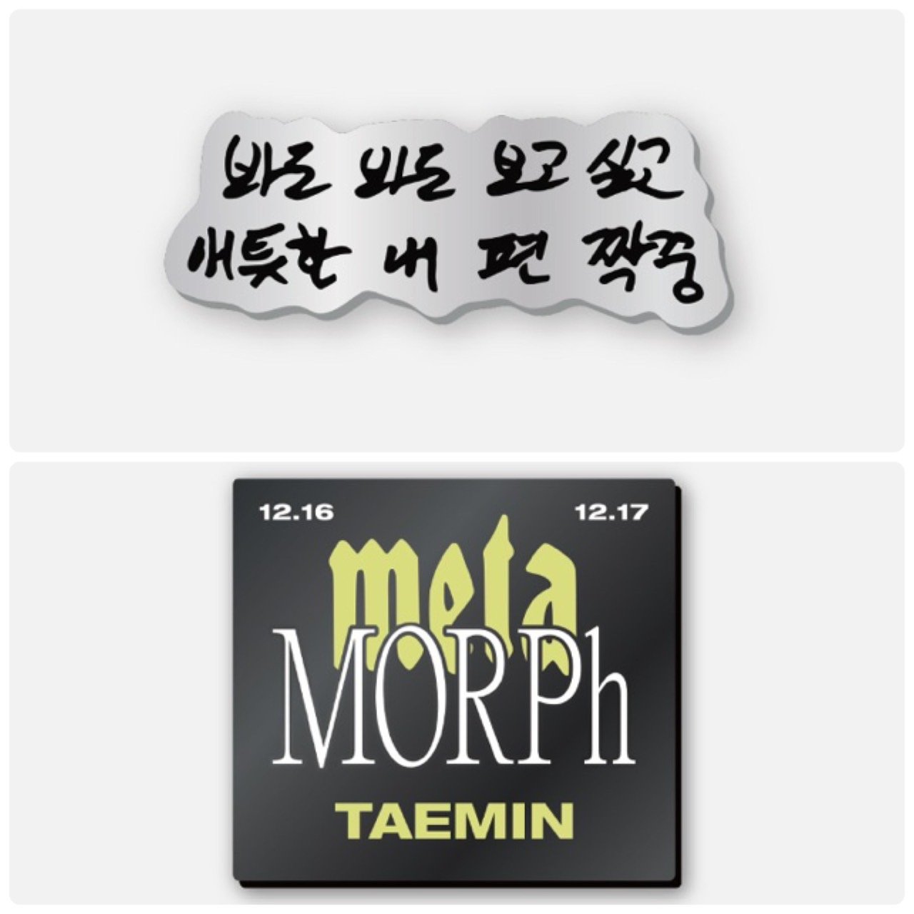 SHINee TAEMIN 個人演唱會 "METAMORPH" 官方周邊 造型徽章