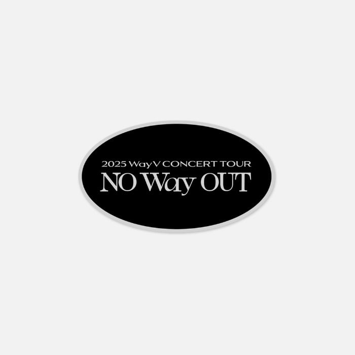 WayV 2025 CON "No Way Out" 官方周邊 造型徽章
