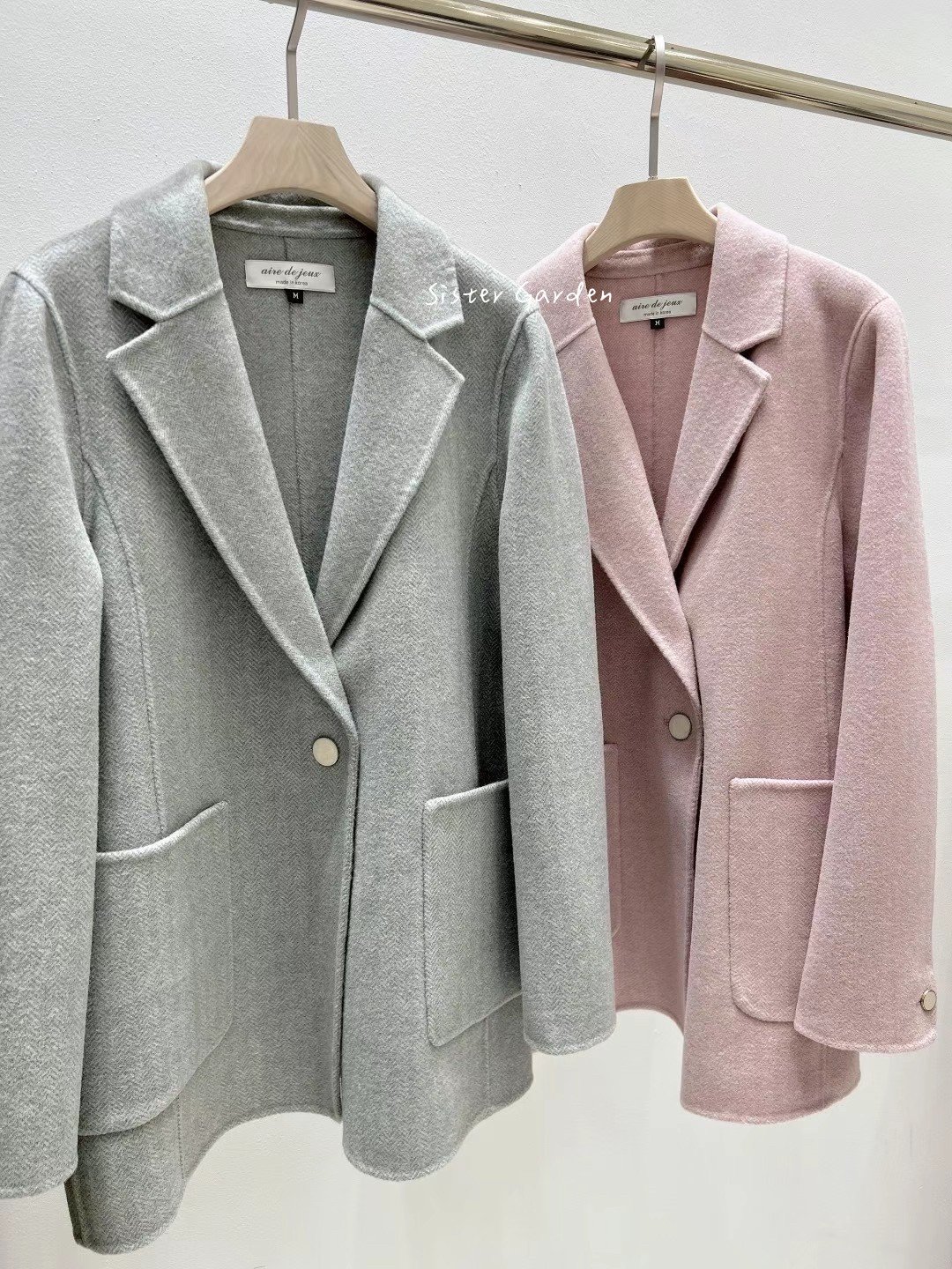 冬季新款 100%純手工羊毛 氣質西裝外套