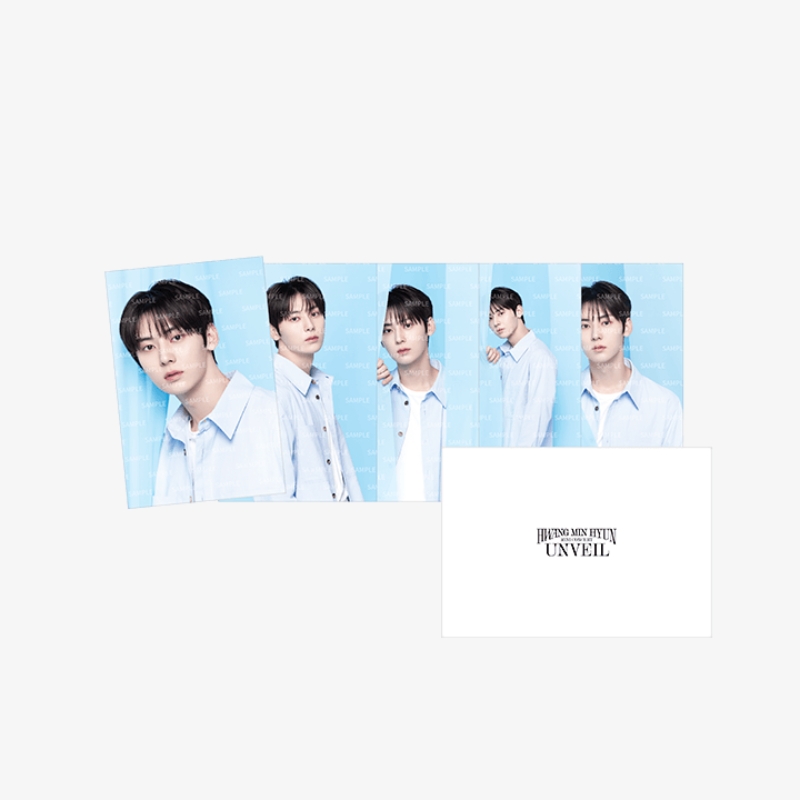 Hwang Min hyun 黃旼炫 2023 首爾迷你演唱會 "UNVEIL" 官方周邊 明信片套組