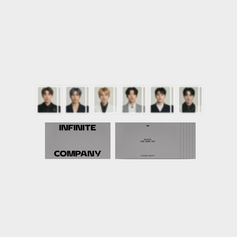 INFINITE 2023年 演唱會 "COMEBACK AGAIN" 官方周邊 ID小卡+名片卡套組