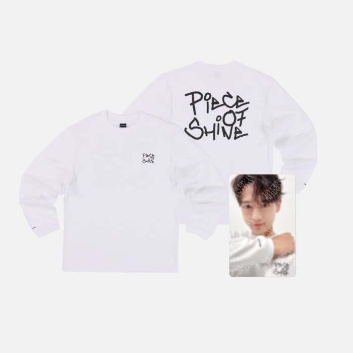 SHINee 2023 FANMEETING 'Piece of SHINE' 官方周邊 長袖T-SHIRT + 寫真小卡套組