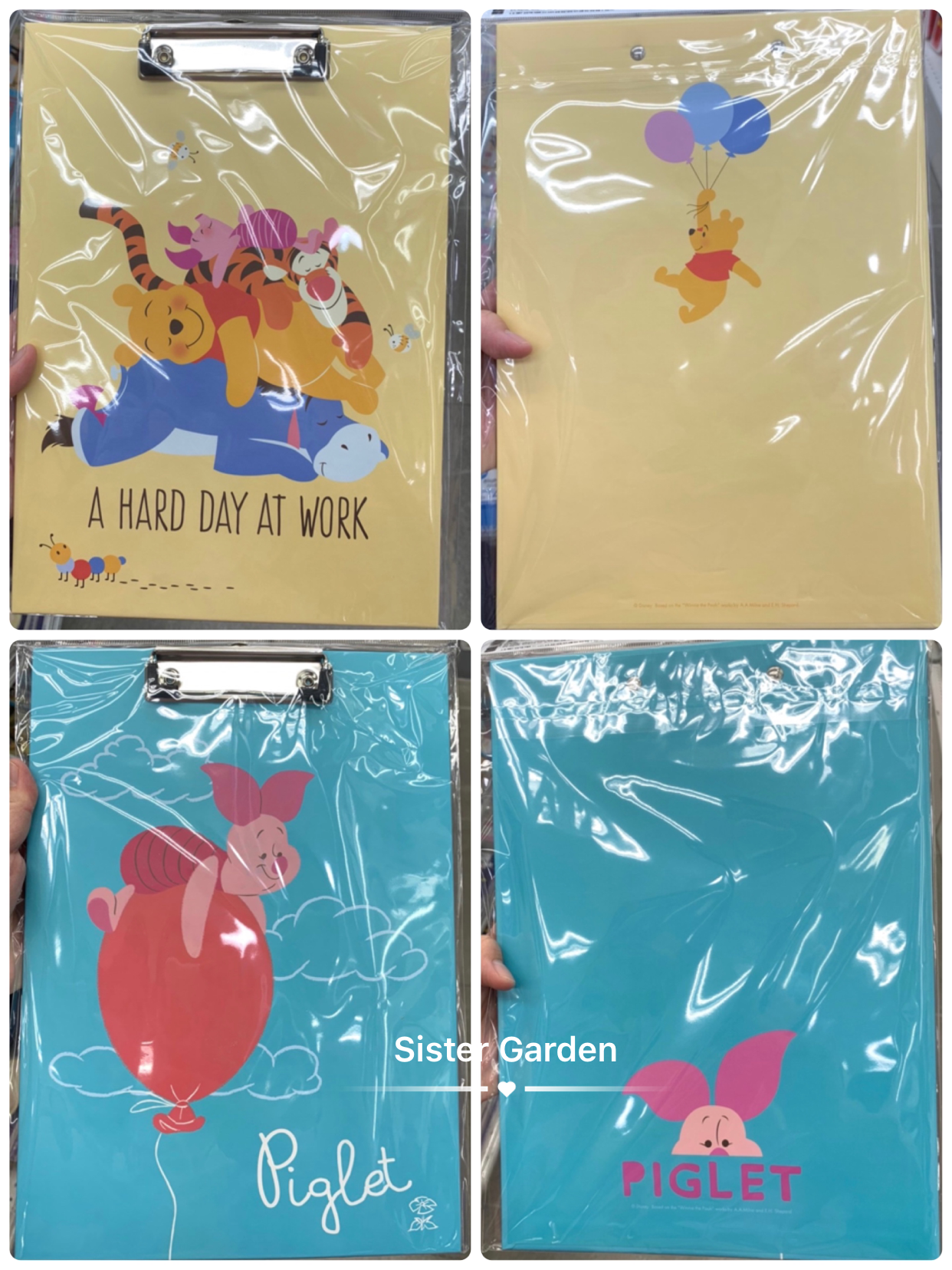 韓國大創 X 迪士尼聯名 小熊維尼家族 文件夾板
