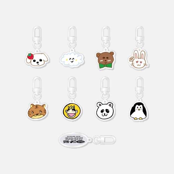 SUPER JUNIOR 2024 "SUPER SHOW" 官方周邊 壓克力鑰匙圈吊飾(隨機)