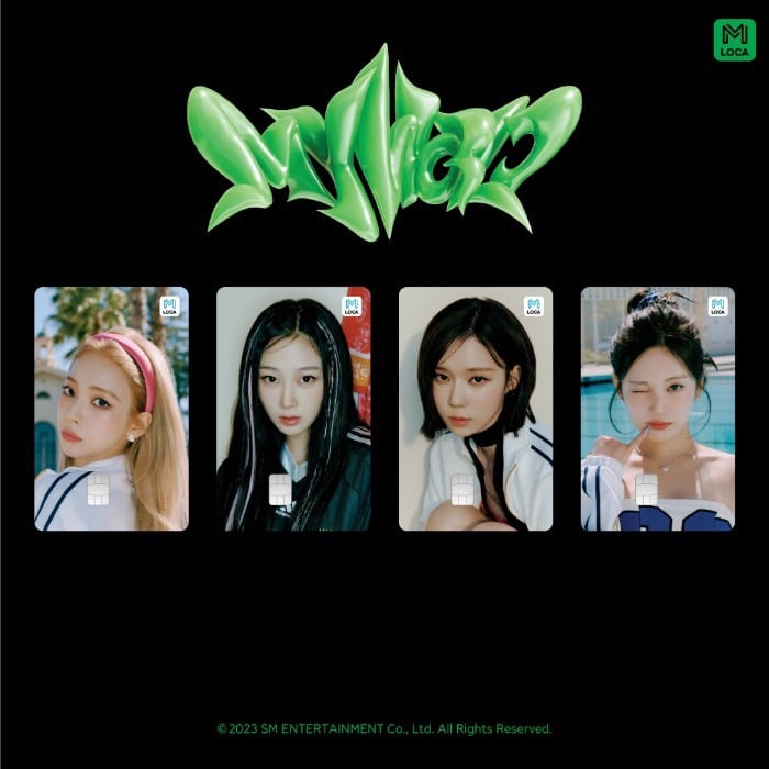 aespa THE 3rd mini Album-"MY WORLD" 韓國交通卡