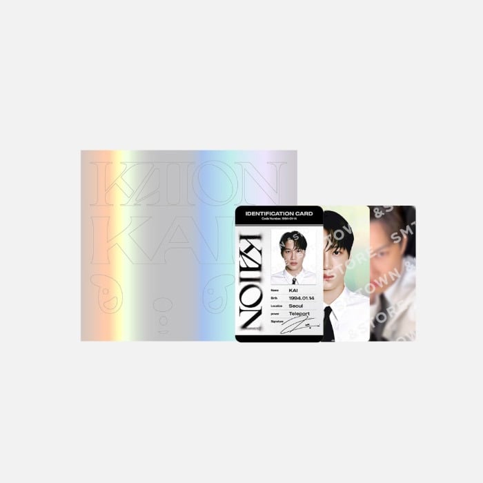 EXO KAI SOLO CONCERT TOUR "KAION" 首爾安可場 官方周邊 ID卡+裝飾貼紙套組