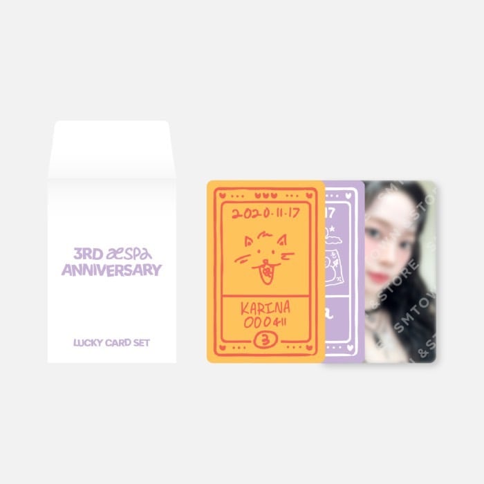 aespa 3週年 官方周邊 幸運卡