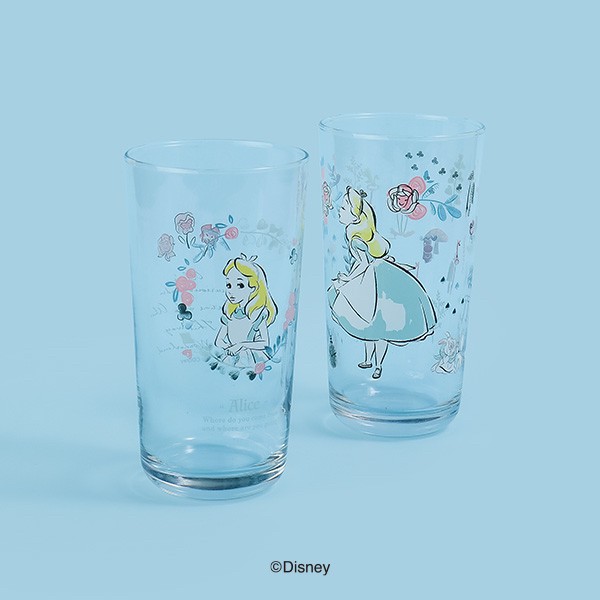 韓國大創 X 迪士尼聯名 愛麗絲夢遊仙境 玻璃杯