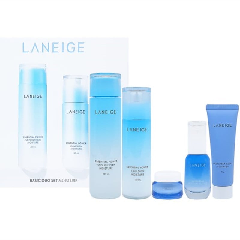 LANEIGE 蘭芝 水凝透潤精華水/乳 兩件套組禮盒