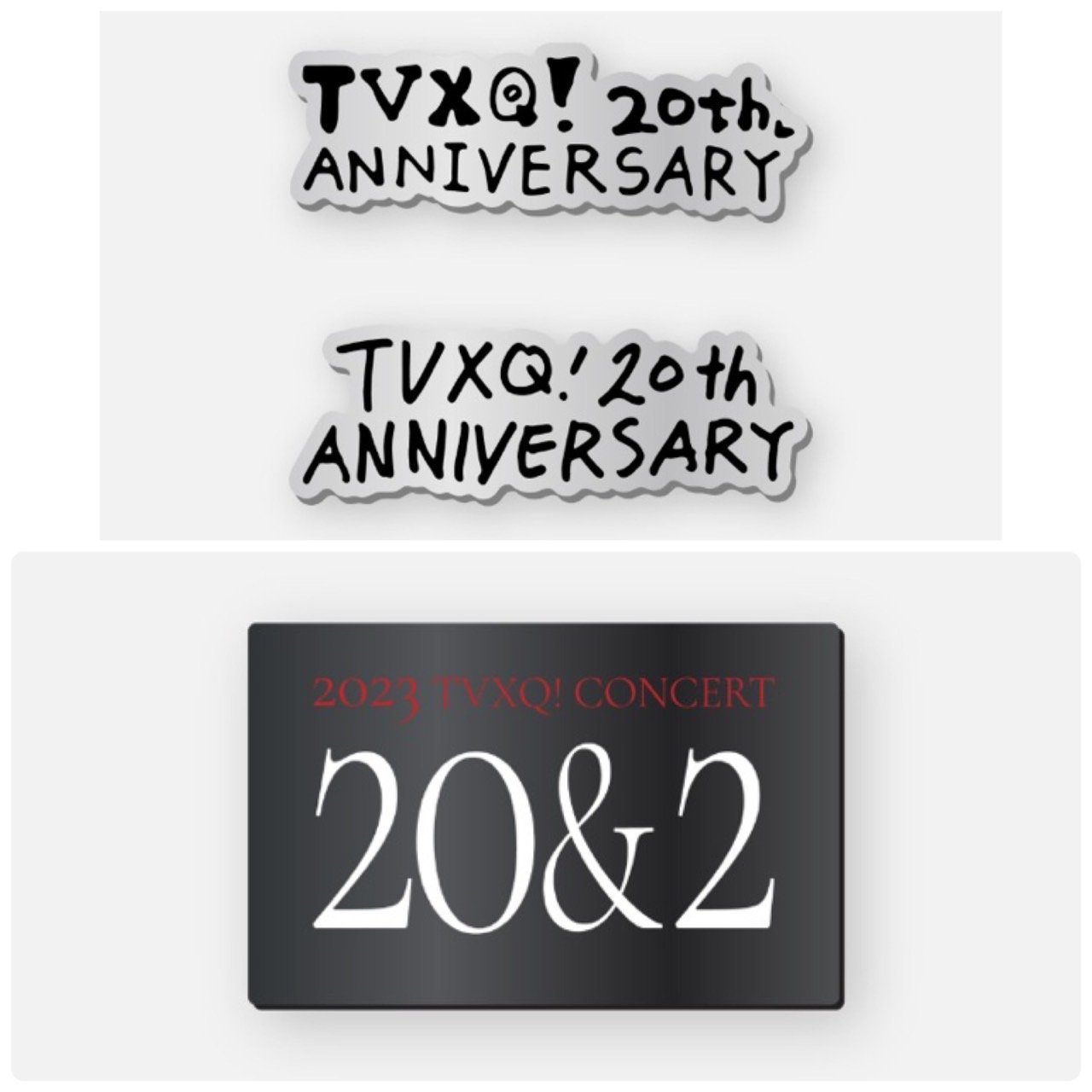 TVXQ! 東方神起 2023演唱會 "20&2" 官方周邊 造型徽章