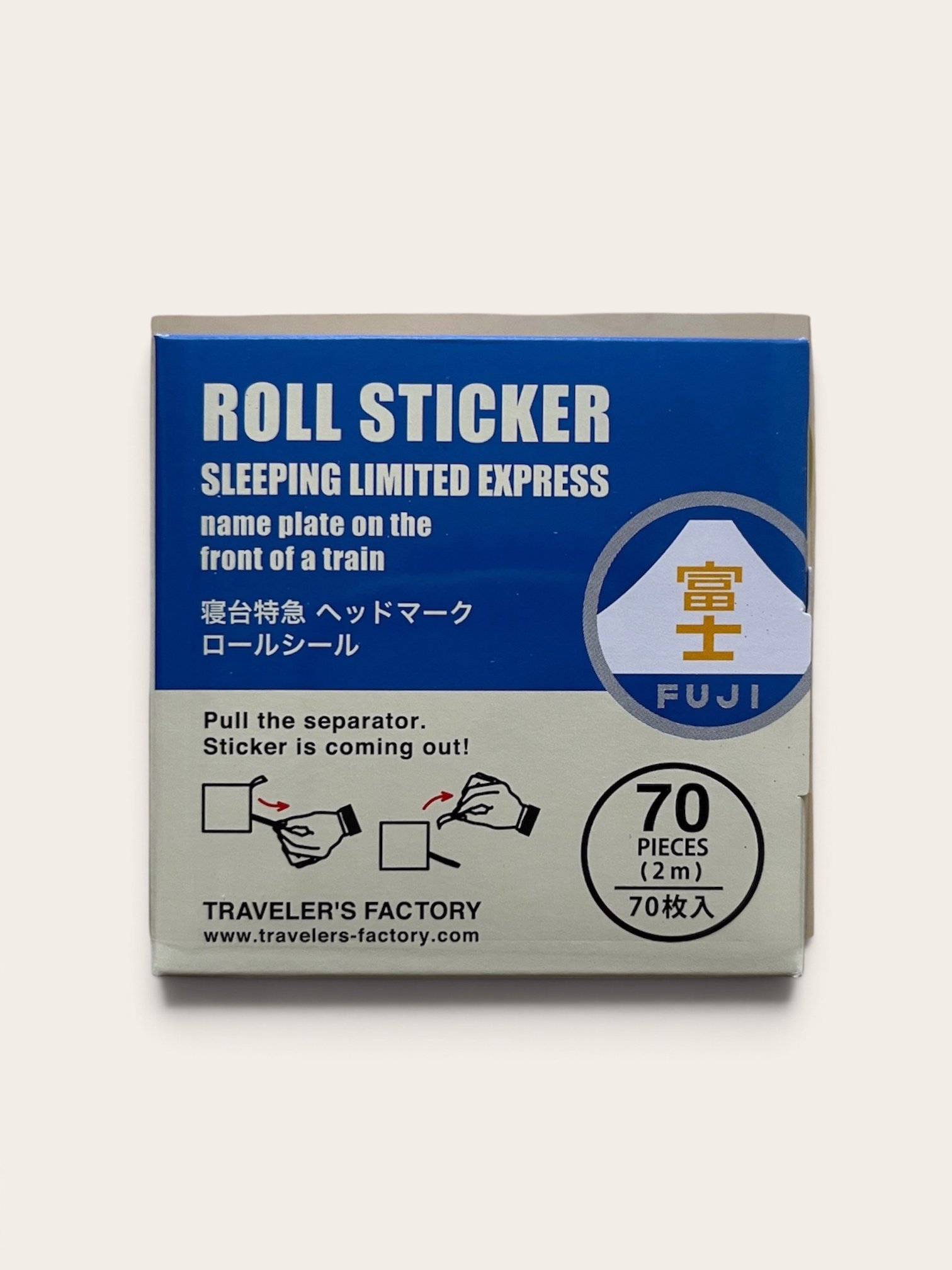 TRAVELER'S FACTORY｜寢台特急列車標誌捲筒貼紙