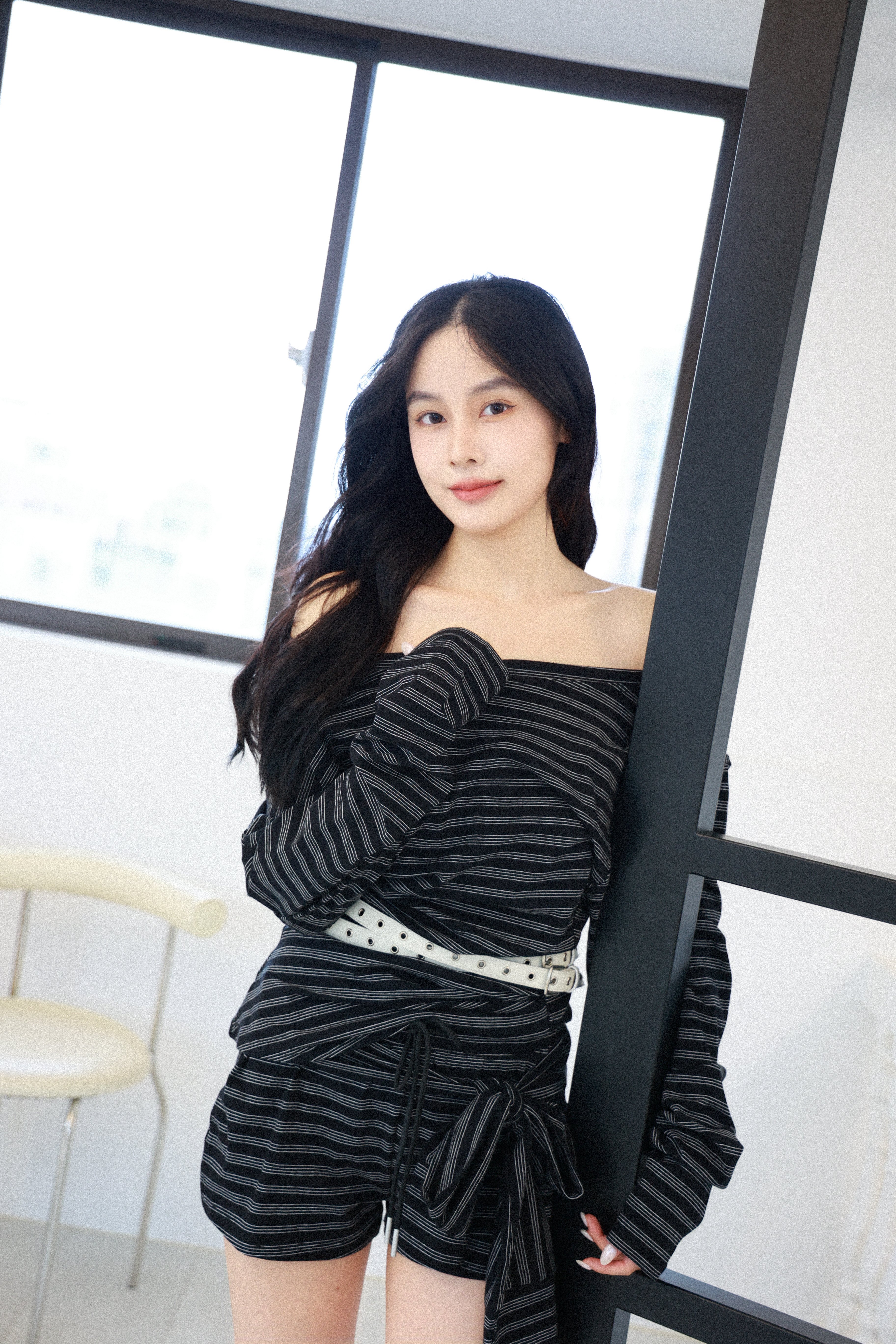 午夜序曲條紋套裝