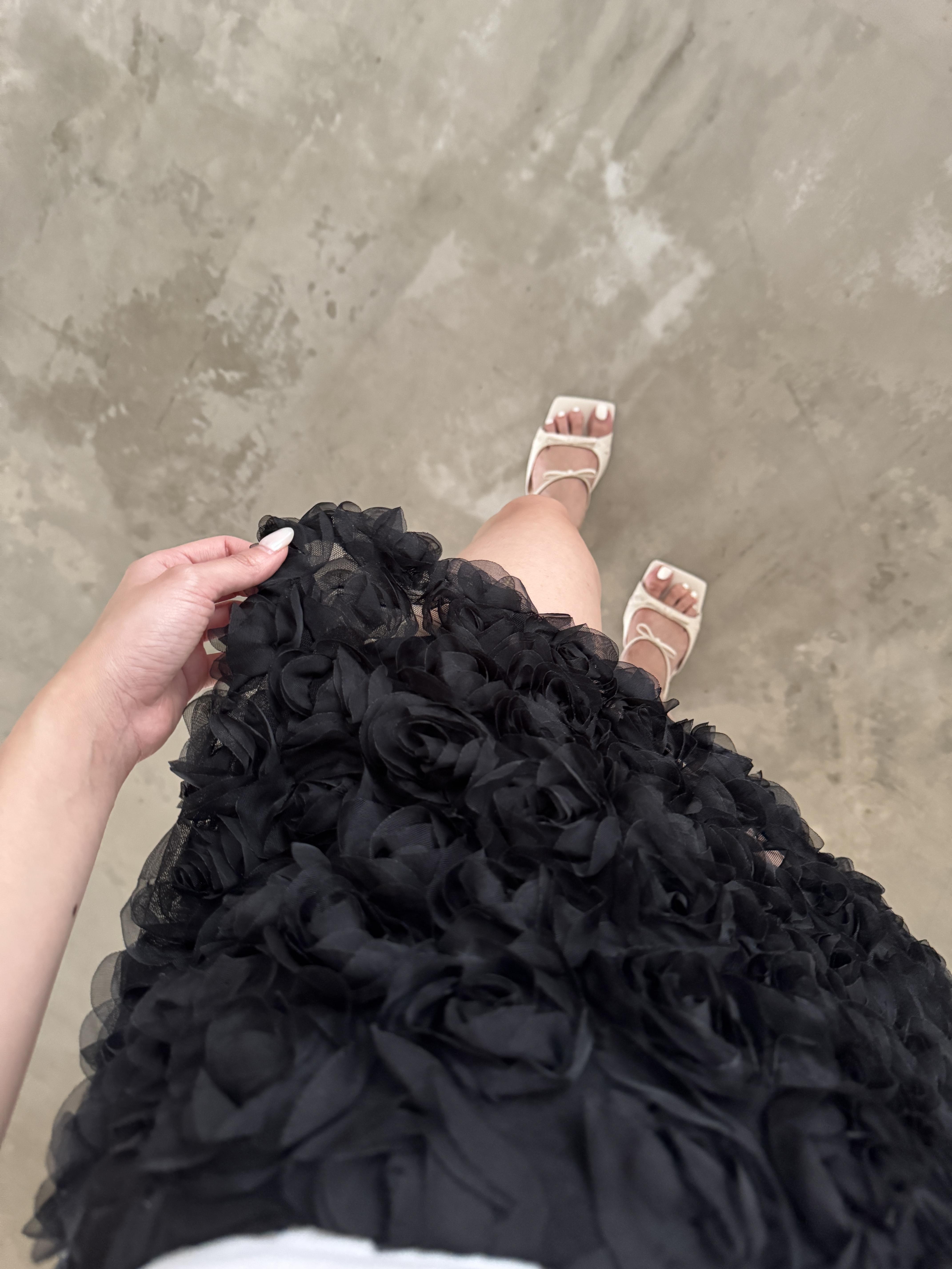 立體浪漫玫瑰序曲短裙