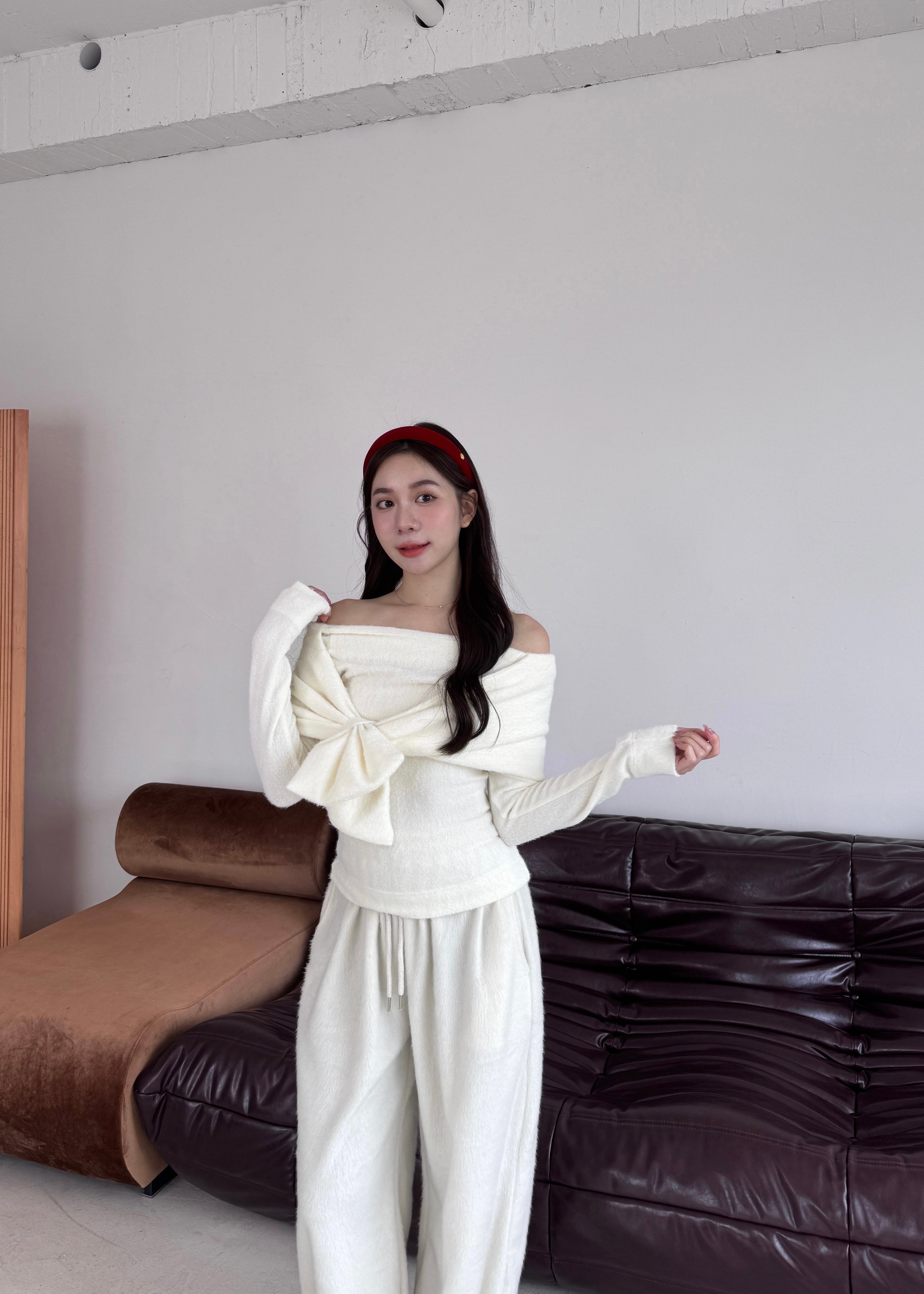 A15 巴洛公主蝴蝶結針織上衣