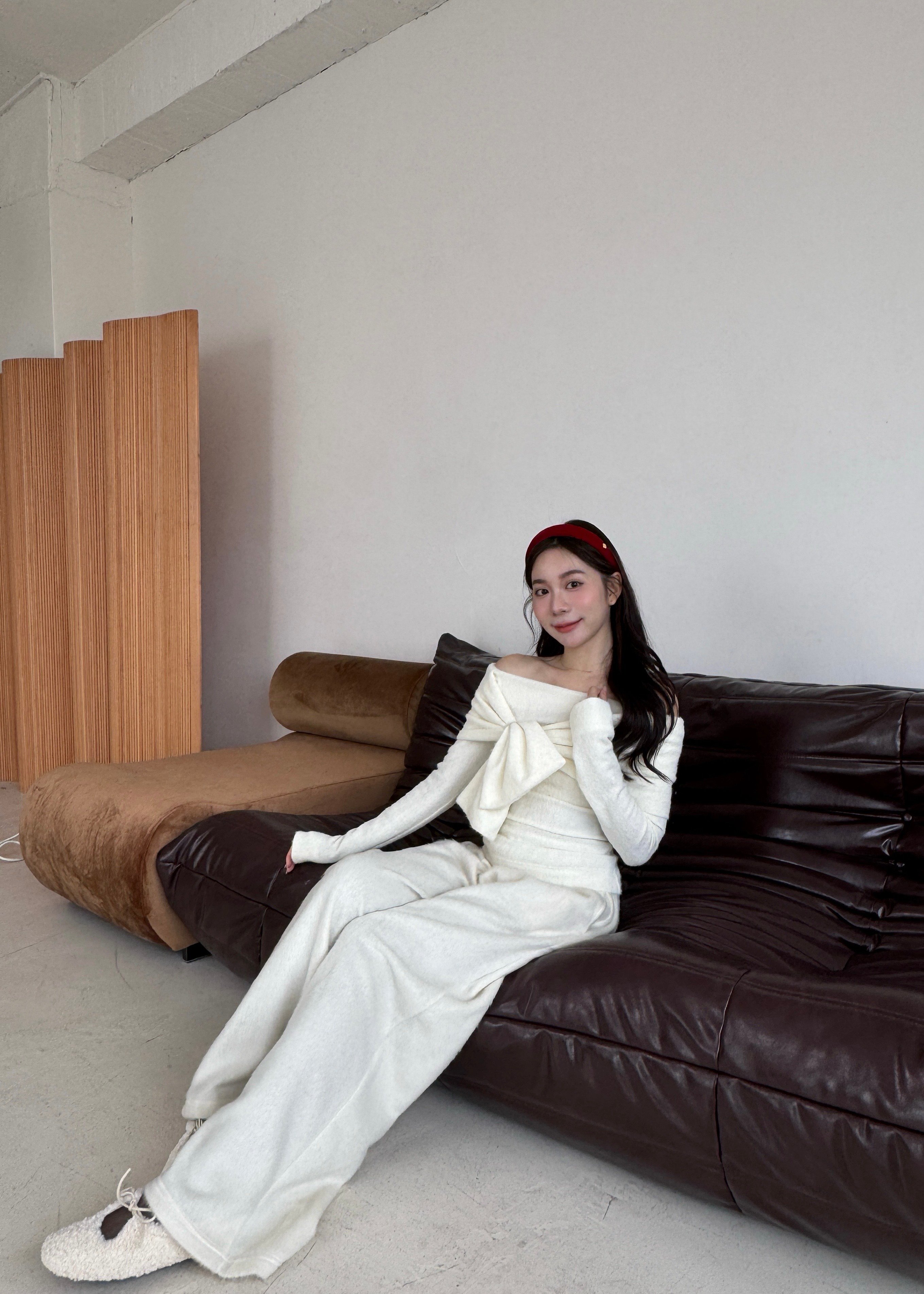 A15 巴洛公主蝴蝶結針織上衣