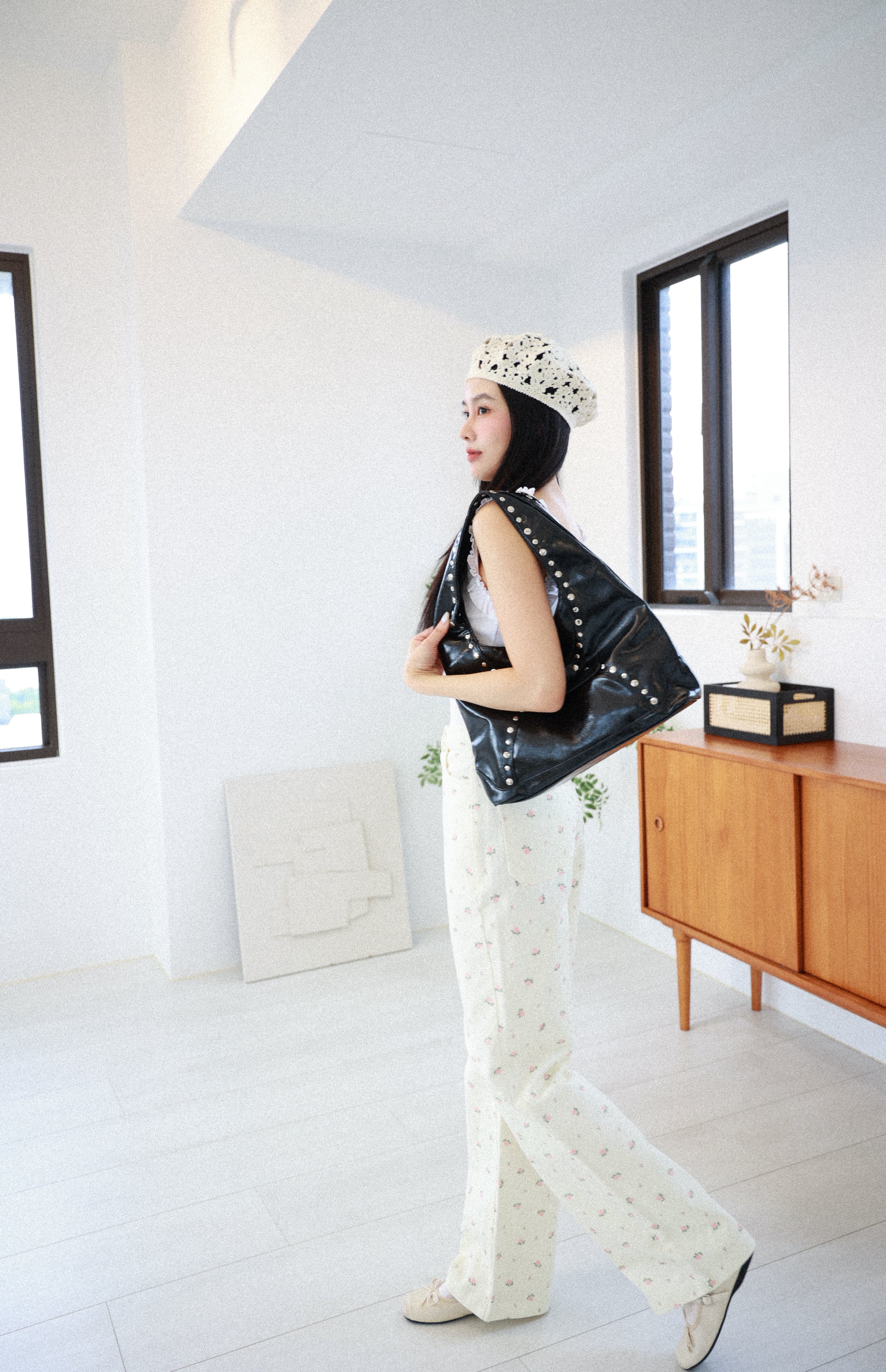 普羅旺斯玫瑰牛仔褲