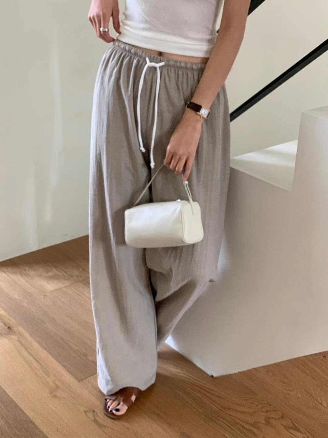 J09 綁帶日常休閒褲