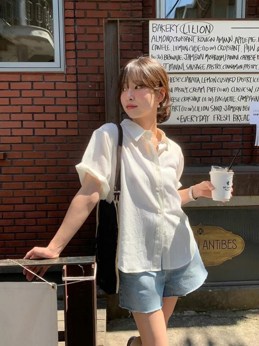 J07 午後浪漫短袖襯衫