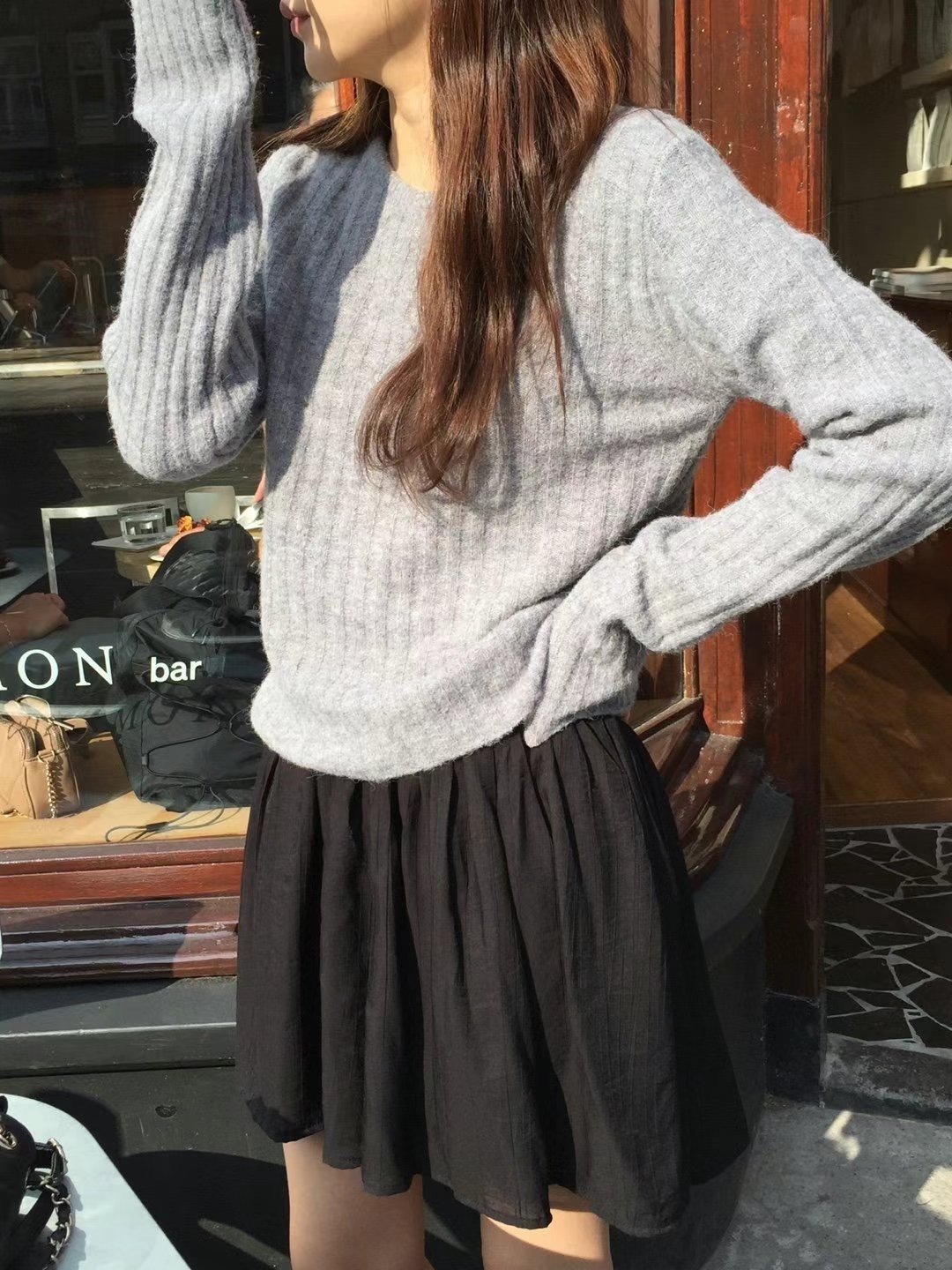 F13 坑紋羊毛毛衣