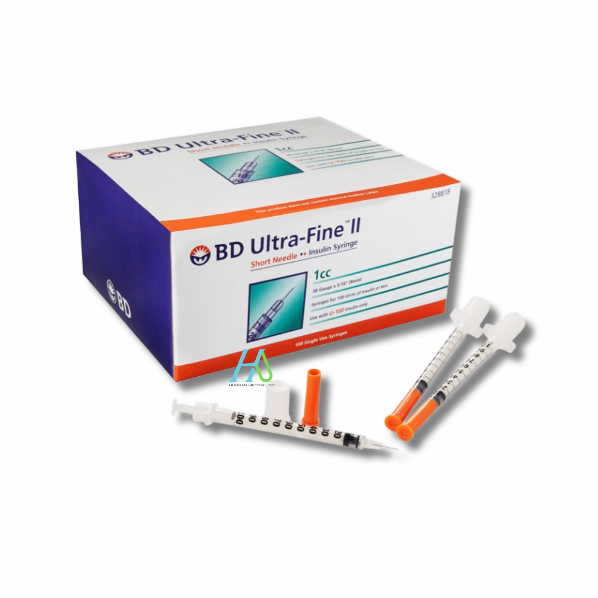 【BD】胰島素針 1cc 30G*5/16(0.30mm*8mm)-328818