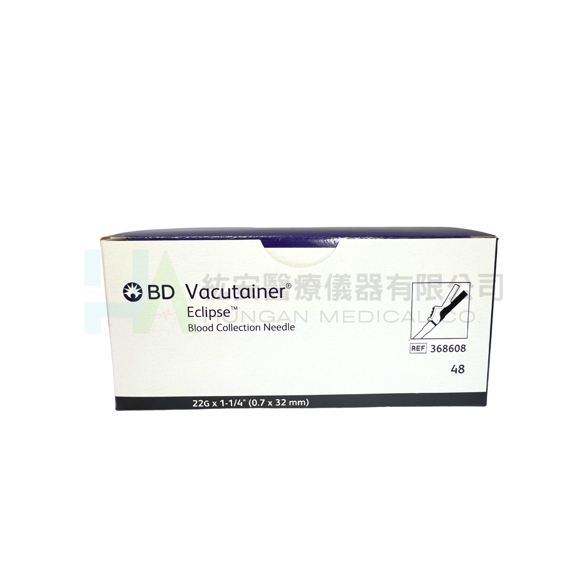 【BD】安全雙向採血針22G*1¼''(0.7*32mm) 368608