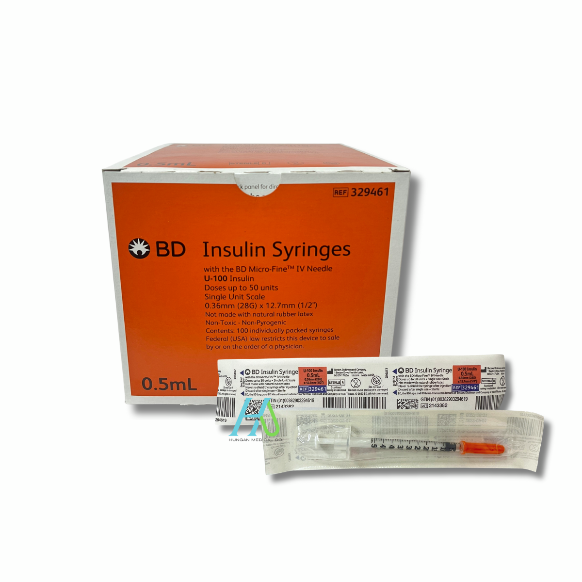 【BD】胰島素針0.5cc28G(0.35mm*12.7mm)-329461