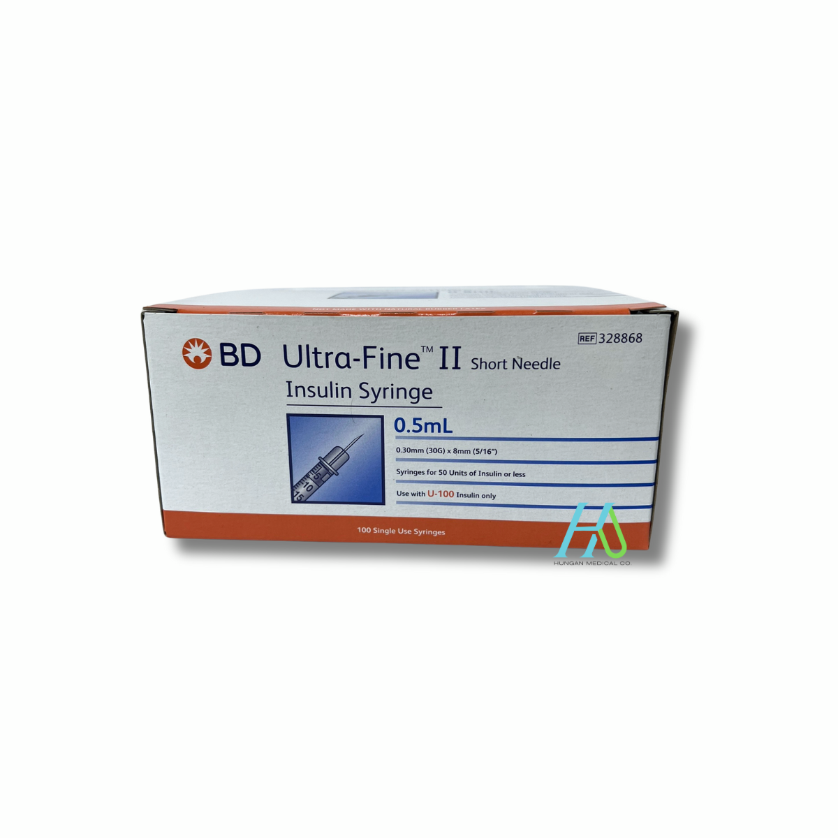 【BD】胰島素針 0.5cc 30G*5/16(0.30mm*8mm)-328868
