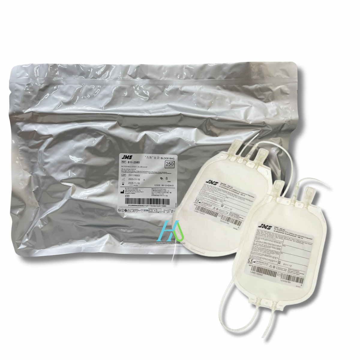 JMS 血袋CPDA-1-含抗凝血劑&17G針