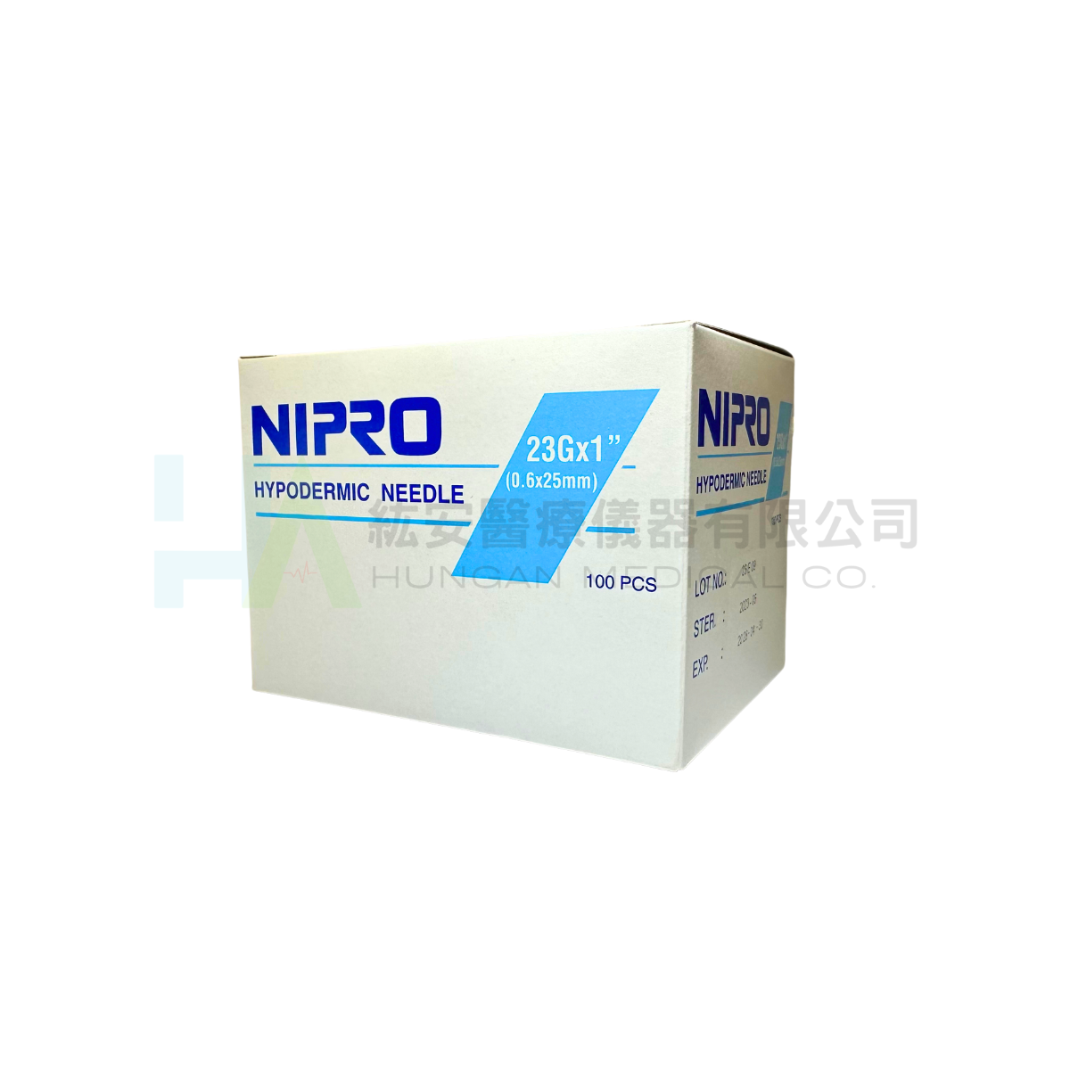 【NIPRO】針頭 23G*1''(0.6x25mm) 100支/盒