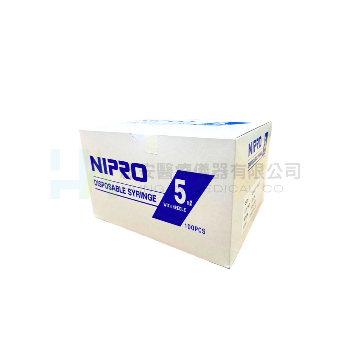 【NIPRO】 5cc 23G*1'' 100支/盒 (泰製)