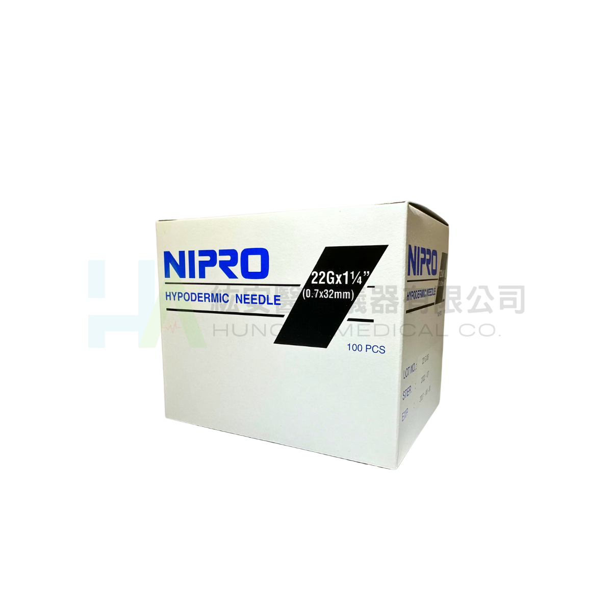 【NIPRO】針頭 22G*1¼''(0.7x32mm) 100支/盒